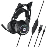 Cute Cat Ear Gaming Headphones